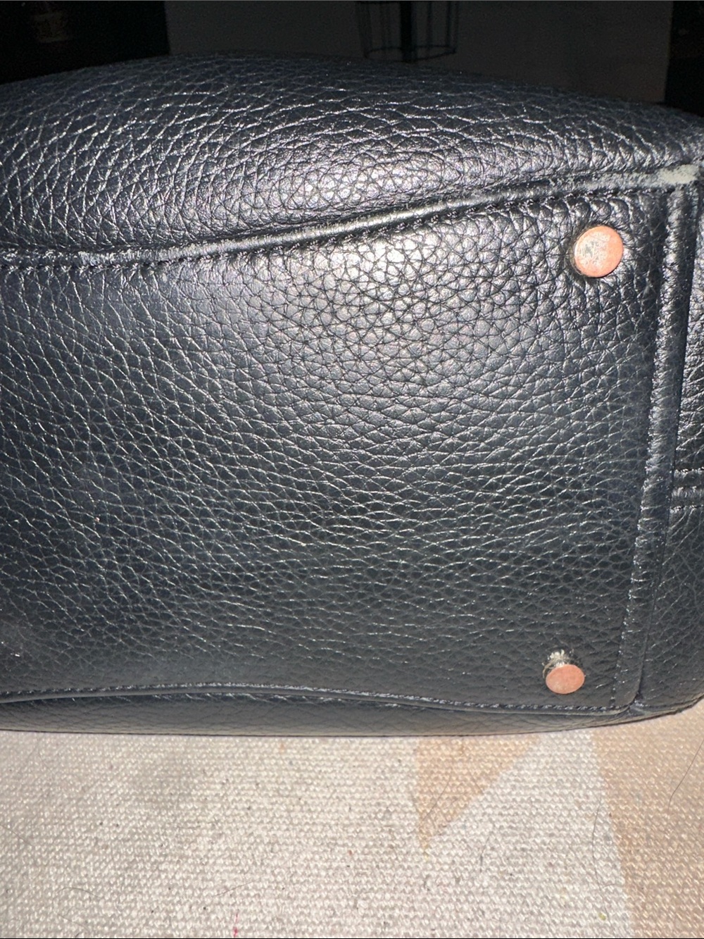 ♠️Kate Spade Dumpling Small Pebbled Leather Satchel Crossbody, Black - Picture 14 of 15